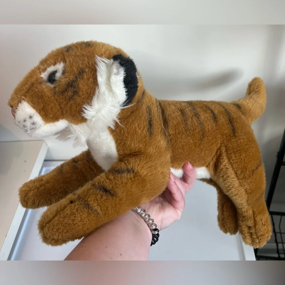 Vintage Animal Alley Toys R Us Bengal Tiger 16 inch Plush Stuffed Animal Toy